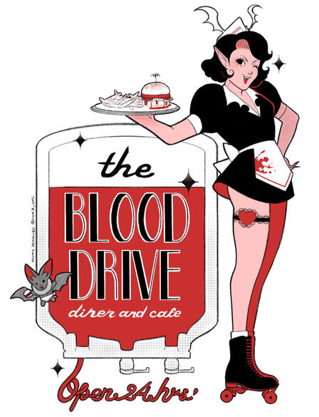Blood Drive Menu Cover, (2024)